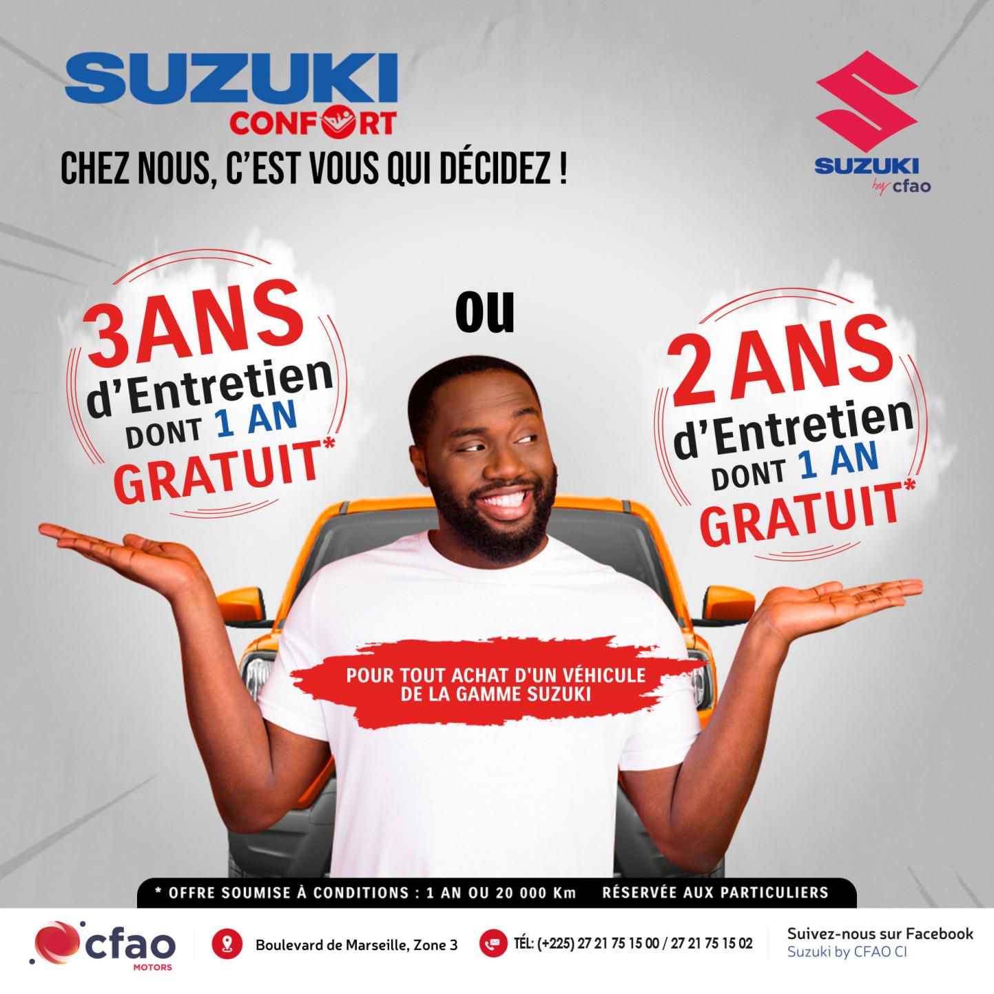 Souscrivez à l'offre SUZUKI CONFORT