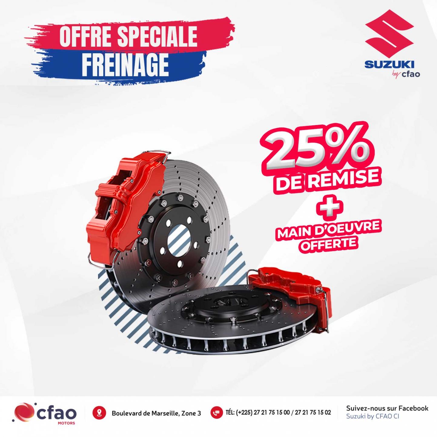 Offre spéciale : -25% sur les pièces de rechange